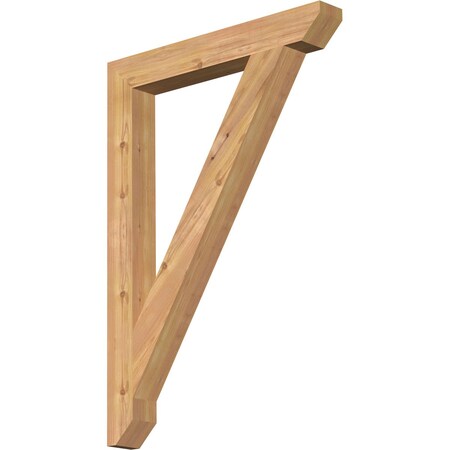 Ekena Millwork Traditional Slat Smooth Bracket, Western Red Cedar, 3 1/2"W x 28"D x 40"H BKT04X28X40TRA06SWR